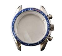 ROUREOX 39.7mm Chronograph Watch Case Fits VK63 Quartz Movement Stainless Steel Bubble Domed Glass 20mm Lugs DIY Mod Parts for Omega Speedmaster Moonwatch-A4 39.7MM