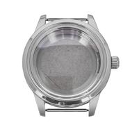 ROUREOX 39mm Screw-Fixed Bezel Watch Case Kit Mineral Glass Genuine Leather Strap Butterfly Clasp Fit NH35 NH36 Movement for Grand Seiko/Seiko Presage-1 39MM