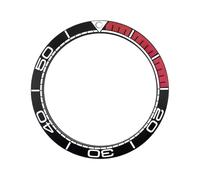ROUREOX 40mm Ceramic Bezel Insert Ocean Style Watch Ring Black Base Scratch Resistant Mod Part for Omega Seamaster Cosmic Series-A2