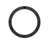ROUREOX 40mm Ceramic Bezel Insert Sloped Ring 31.5mm Inner Diameter 3D Raised Relief Markers Watch Mod Part - A2