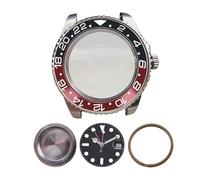 ROUREOX 40mm GMT Watch Case Kit Fit Mingzhu 3804 Movement Blue Red Bezel Stainless Steel Sapphire Crystal Modding for Rolex GMT-Master II-3 40MM