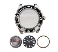 ROUREOX 40mm GMT Watch Case Kit Fit Mingzhu 3804 Movement Blue Red Bezel Stainless Steel Sapphire Crystal Modding for Rolex GMT-Master II-4 40MM