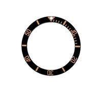 ROUREOX 40mm Premium Ceramic Insert DIY Watch Bezel Ring Vintage Gilt Style Markings Luminous Pip for Rolex Submariner Series-A4