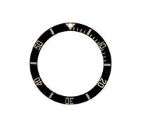 ROUREOX 40mm Premium Ceramic Insert DIY Watch Bezel Ring Vintage Gilt Style Markings Luminous Pip for Rolex Submariner Series-A7