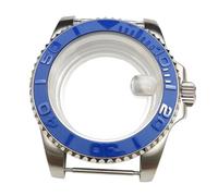 ROUREOX 40MM Stainless Steel Watch Case, 2813/8215 Movement Modified Watch Accessories, Mineral Mirror Replacement Case with Shell Transparent Bottom for Rolex Submariner/GMT-Master-19