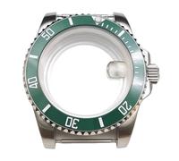 ROUREOX 40MM Stainless Steel Watch Case, 2813/8215 Movement Modified Watch Accessories, Mineral Mirror Replacement Case with Shell Transparent Bottom for Rolex Submariner/GMT-Master-21