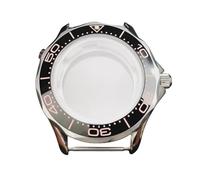 ROUREOX 41mm Watch Case Fits Miyota 8215 8200 Mingzhu 2813 Movement for 31mm Dial Sapphire Glass Transparent Back Mod Parts for Omega Seamaster Planet Ocean 600M-10 41MM