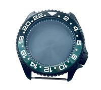 ROUREOX 42mm Black PVD Watch Case GMT Ceramic Bezel Sapphire Crystal Sub Style Mod Fits NH34 NH35 NH36 for Rolex Submariner - 9