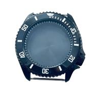 ROUREOX 42mm Black PVD Watch Case GMT Ceramic Bezel Sapphire Crystal Sub Style Mod Fits NH34 NH35 NH36 for Rolex Submariner - 4