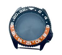 ROUREOX 42mm Black PVD Watch Case GMT Ceramic Bezel Sapphire Crystal Sub Style Mod Fits NH34 NH35 NH36 for Rolex Submariner - 6