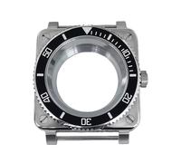 ROUREOX 42mm Square Watch Case Upgraded Screw Down Crown Sapphire Crystal Stainless Steel Fit NH35 NH36 Movement Modding for Bell & Ross-1 42MM