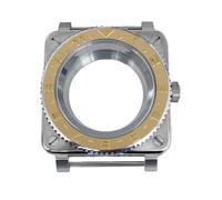 ROUREOX 42mm Square Watch Case Upgraded Screw Down Crown Sapphire Crystal Stainless Steel Fit NH35 NH36 Movement Modding for Bell & Ross-6 42MM