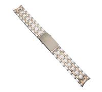 ROUREOX 42mm Two-Tone Watch Case for 31.7mm Dial Sapphire Crystal Fits NH35 NH36 Movement Rose Gold Plated Bezel Mod Parts for Omega Seamaster Diver 300M-A 42MM