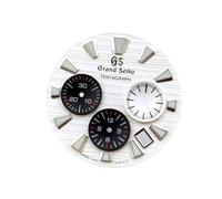 ROUREOX 44.5mm Sport Chronograph Watch Case Sapphire Crystal Solid Back Fit VK63 VK64 Quartz Movement Modding Kit for Grand Seiko Tentagraph-10-With Logo 44.5MM