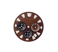 ROUREOX 44.5mm Sport Chronograph Watch Case Sapphire Crystal Solid Back Fit VK63 VK64 Quartz Movement Modding Kit for Grand Seiko Tentagraph-8-No Logo 44.5MM