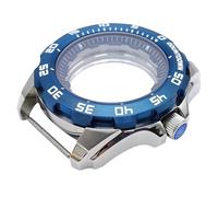 ROUREOX 44MM Stainless Steel Watch Case, NH35/NH36 Movement Modified Watch Accessories, Transparent Bottom Mineral Mirror Replacement Case for Seiko Prospex Diver's-2