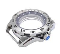 ROUREOX 44MM Stainless Steel Watch Case, NH35/NH36 Movement Modified Watch Accessories, Transparent Bottom Mineral Mirror Replacement Case for Seiko Prospex Diver's-3