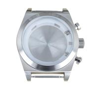 ROUREOX 46mm Oversized Watch Case Fits Miyota OS00 Quartz Movement for 37mm-38mm Large Dial Mineral Glass 24mm Lugs Mod Parts for IWC Big Pilot/Zenith Pilot-1 46MM