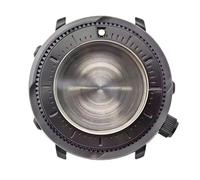 ROUREOX 46mm Watch Mod Case Sapphire Crystal 316L Steel Fits NH35 NH36 Automatic Movement 22mm Lug DIY Modification Parts for Seiko Baby Tuna/Shrouded Monster-2 46MM