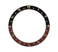 ROUREOX Arabic Numeral Ceramic Bezel Insert 38mm - Sloped Watch Face Ring 30.7mm Inner DIY Mod Parts - A12