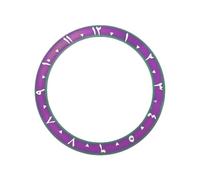 ROUREOX Arabic Numeral Ceramic Bezel Insert 38mm - Sloped Watch Face Ring 30.7mm Inner DIY Mod Parts - A14