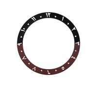 ROUREOX Arabic Numeral Ceramic Bezel Insert 38mm - Sloped Watch Face Ring 30.7mm Inner DIY Mod Parts - A11