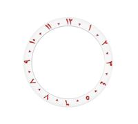 ROUREOX Arabic Numeral Ceramic Bezel Insert 38mm - Sloped Watch Face Ring 30.7mm Inner DIY Mod Parts - A2