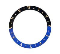 ROUREOX Arabic Numeral Ceramic Bezel Insert 38mm - Sloped Watch Face Ring 30.7mm Inner DIY Mod Parts - A6