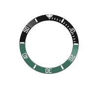 ROUREOX Beveled Ceramic Bezel Insert 38mm x 30.7mm, 60-Minute Bezel Watch Part DIY Modding for Rolex Submariner Series-A