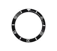 ROUREOX Beveled Ceramic Bezel Insert 38mm x 30.7mm, 60-Minute Bezel Watch Part DIY Modding for Rolex Submariner Series-M
