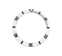 ROUREOX Beveled Ceramic Bezel Insert 38mm x 30.7mm, 60-Minute Bezel Watch Part DIY Modding for Rolex Submariner Series-J