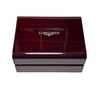 ROUREOX Business Gift Watch Box Set Dark Blue Presentation Case Matching Carrier Bag Professional Storage for Longines PrimaLuna