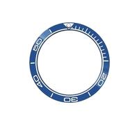 ROUREOX Ceramic Bezel Insert 38mm Sloped Replacement Watch Ring Luminous Pip High Gloss Finish - A1