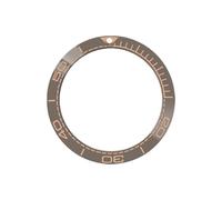 ROUREOX Ceramic Bezel Insert 38mm Sloped Replacement Watch Ring Luminous Pip High Gloss Finish - A15