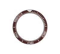 ROUREOX Ceramic Bezel Insert 38mm Sloped Replacement Watch Ring Luminous Pip High Gloss Finish - A4