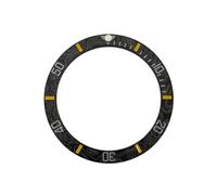 ROUREOX Ceramic Bezel Insert 38mm x 30.7mm, Flat Ceramic Diver Scale Ring Watch Modding Parts for Rolex Submariner Series-D