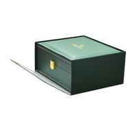 ROUREOX Classic Green Premium Leather Finish Watch Box Dustproof Eco-Friendly for Wristwatches for Rolex Oyster Perpetual