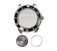 ROUREOX Classic Sub Style Watch Housing 40mm Ceramic Bezel Sapphire Glass Date Magnifier Fit 2836 8215 Automatic Movement for Rolex Submariner -A3 40MM