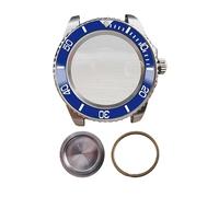 ROUREOX Classic Sub Style Watch Housing 40mm Ceramic Bezel Sapphire Glass Date Magnifier Fit 2836 8215 Automatic Movement for Rolex Submariner -B1 40MM