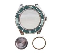 ROUREOX Classic Sub Style Watch Housing 40mm Ceramic Bezel Sapphire Glass Date Magnifier Fit 2836 8215 Automatic Movement for Rolex Submariner -B2 40MM