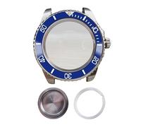 ROUREOX Classic Sub Style Watch Housing 40mm Ceramic Bezel Sapphire Glass Date Magnifier Fit 2836 8215 Automatic Movement for Rolex Submariner -A1 40MM