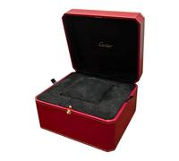 ROUREOX Deep Red Watch Display Box Set Single Compartment Storage Case PU Leather Dark Velvet Protective Watch Pillow Case for Cartier Box