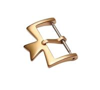 ROUREOX Deployment Butterfly Clasp Stainless Steel Leather Bands Replacement Pin Buckle for Vacheron Constantin-Rose Gold A 16mm