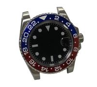 ROUREOX Destro Style GMT Watch Housing 40mm Left Crown Sapphire Crystal Date Magnifier Fit 8215 3804 Automatic Movement for Rolex Submariner -18 40MM