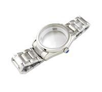 ROUREOX DIY Watchmaker Kit 39.5mm Polished Case Stainless Steel Strap Screw Down Crown Fit NH35 4R35 Mechanical Movement for Grand Seiko-B2-With Logo 39.5MM