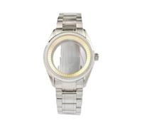 ROUREOX Heritage Style Watch Case 39.5mm Polished Bezel Sapphire Glass Solid Steel Band Fit NH35 NH36 Mechanics for Grand Seiko Heritage-4 GS 39.5MM