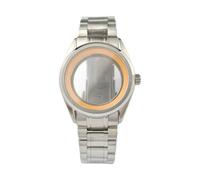 ROUREOX Heritage Style Watch Case 39.5mm Polished Bezel Sapphire Glass Solid Steel Band Fit NH35 NH36 Mechanics for Grand Seiko Heritage-6 GS 39.5MM