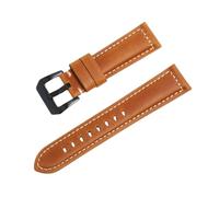 ROUREOX Leather Watch Strap with Quick Release Top Grain Leather Replacement Band with Black Buckle for Panerai Radiomir Series-Light Brown 20mm
