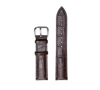ROUREOX Men and Women's Genuine Leather Watch Band Soft Eco-Friendly Universal Leather Watch Strap Accessories-Brown 12mm