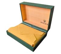 ROUREOX Mens Accessory Gift Box - Green Leather Watch Case Single - Wooden Travel Organiser & Display Holder for Rolex Cosmograph Daytona